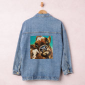 Cow Women's Denim Jacket (Jean Jacket), Denim デニムジャケット (ハンガー)