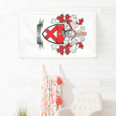 Cowanの家紋の紋章付き外衣 横断幕 (インサイチュ)