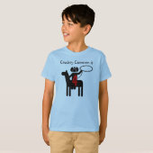 Cowboyカスタマイズ可能な誕生日Tシャツ Tシャツ (正面フル)