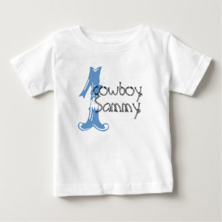 Cowboyカスタマイズ可能な1st誕生日Tシャツ ベビーTシャツ