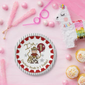 Cowboy第1パーソナライズされたバースデー紙プレート ペーパープレート (パーティー)