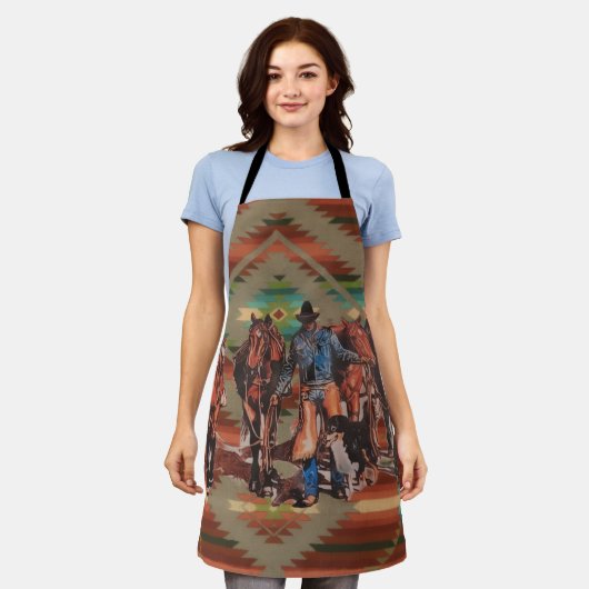 Cowboy  エプロン (着用した状態)