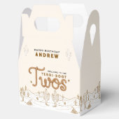 Cowboy 2nd Birthday Party Terri-Boot Twos Western フェイバーボックス (オープン)