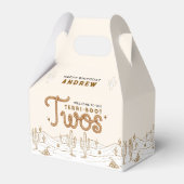 Cowboy 2nd Birthday Party Terri-Boot Twos Western フェイバーボックス (正面サイド)