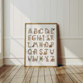 Cowboy Alphabet ABC Poster Kids Room Decor ポスター