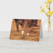 Cowboy and Horse Birthday Card カード (黄色い花)