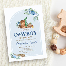 Cowboy Baby Shower 招待状