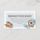 Cowboy Baby Shower Books for Baby エンクロージャーカード (正面)