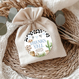 Cowboy Baby Shower Favor Tags フェイバータグ