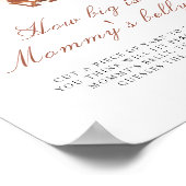 Cowboy baby shower How big is mommy's belly  ポスター (角)