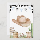 Cowboy Baby Shower Invitation 招待状 (裏面)