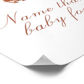 Cowboy baby shower - name that baby food ポスター (角)