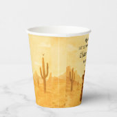 Cowboy Baby Shower Paper Cups Rustic Style 紙コップ (右)