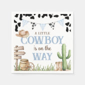 Cowboy Baby Shower Party Napkins スタンダードカクテルナプキン (正面)