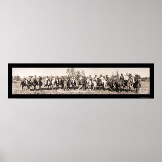 Cowboy Band Oregon写真1911 ポスター (正面)