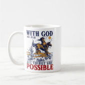 Cowboy Bible Scripture Verse Western Jesus For Men コーヒーマグカップ (左)