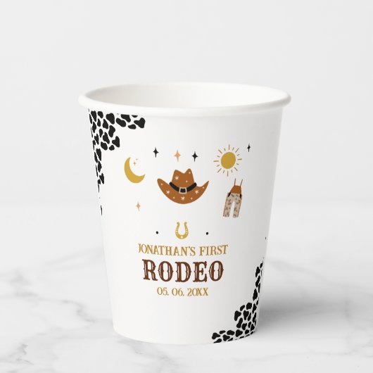 Cowboy Birthday Boy 紙コップ (正面)