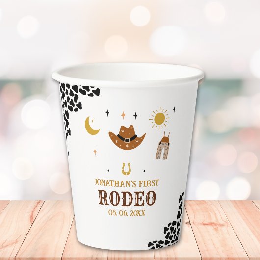 Cowboy Birthday Boy 紙コップ