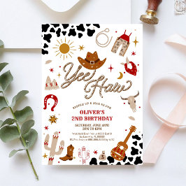 Cowboy Birthday Invitation Boy 招待状