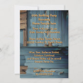 Cowboy Birthday Party Boots Hat Horseshoe 招待状 (裏面)