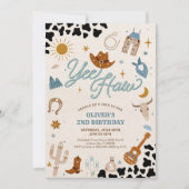 Cowboy Birthday Party Invitation 招待状 (正面)