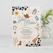 Cowboy Birthday Party Invitation 招待状 (スタンド正面)
