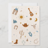 Cowboy Birthday Party Invitation 招待状 (裏面)