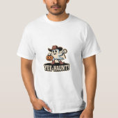 Cowboy Boo – Spooky Cute Halloween Ghost Lasso Tシャツ (正面)