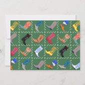 Cowboy Boots Colorful Stationery Name Note Card ノートカード (裏面)
