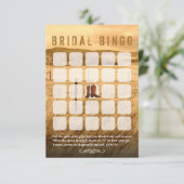 Cowboy Boots CountryブライダルシャワーBingo Cards 招待状 (スタンド正面)