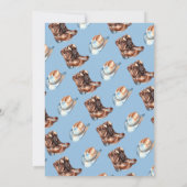 Cowboy Boots First Rodeo Birthday 招待状 (裏面)