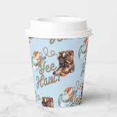 Cowboy Boots First Rodeo Birthday 紙コップ (裏面)