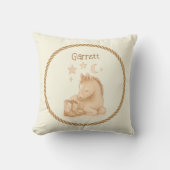Cowboy Boots & Foal Nursery Pillow クッション (正面)