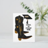 Cowboy Boots Graduation ポストカード (スタンド正面)