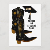 Cowboy Boots Graduation ポストカード (正面)
