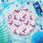 Cowboy Boots Music Notes ペーパープレート (パーティー)