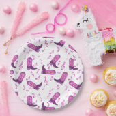 Cowboy Boots Music Notes ペーパープレート (パーティー)