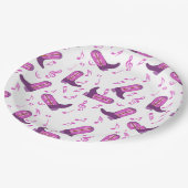 Cowboy Boots Music Notes ペーパープレート (アングル)