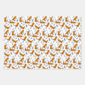 Cowboy Boots Music Notes ラッピングペーパーシート (正面3)