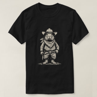cowboy capybara tシャツ