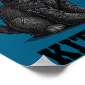 Cowboy Cat Kitty Up Vintage Western Cat  ポスター (角)