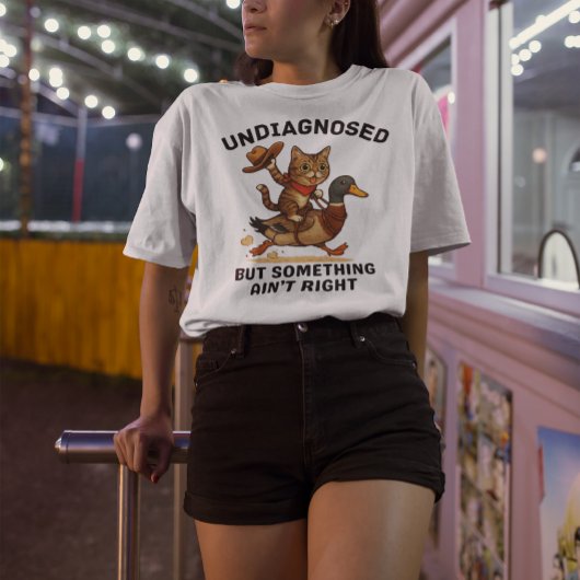 Cowboy Cat Meowdyパートナーシャツ – Darkプリント Tシャツ