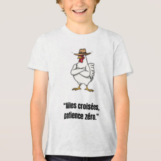 Cowboy Chicken Attitude – Funny Cartoon Tee トライブレンドＴシャツ