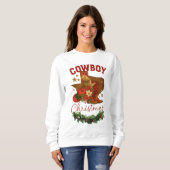 Cowboy Christmas スウェットシャツ (正面フル)