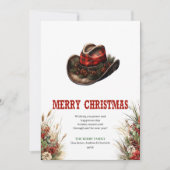 Cowboy country Christmas greeting card design シーズンカード (正面)