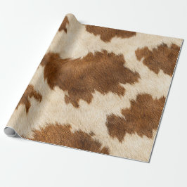 Cowboy Cow Print Western Clothesline Baby Shower ラッピングペーパー