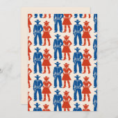 Cowboy & Cowgirl Americana 招待状 (正面/裏面)