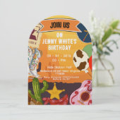 Cowboy Cowgirl Themed  招待状 (スタンド正面)