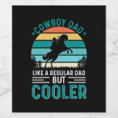 Cowboy Dad ワインラベル (シングルラベル)