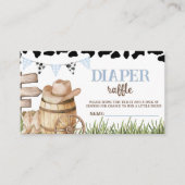 Cowboy Diaper Raffle Insert エンクロージャーカード (正面)